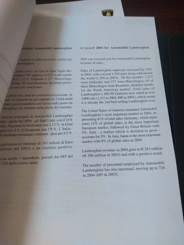 Lamborghini Press Ginevra 2005 Murcielago Gallardo Concept S Con Cd - Immagine 3 di 4