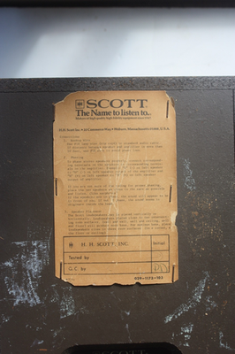 Vintage pair of Scott 166 Speakers 