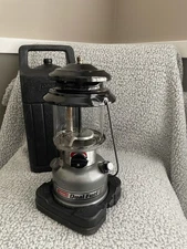 COLEMAN DUAL FUEL DOUBLE MANTLE LANTERN  WITH CASE Needs Mantles