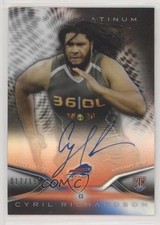 2014 Topps Platinum Rookie Refractor Black 17/150 Cyril Richardson #62 Auto 9a7