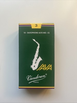 Vandoren Java Altsaxophon Blätter Stärke 3, 10er Pack Holzblasinstrument (C24.8)