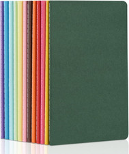12 Pack Colorful Blank Notebooks Bulk, A5 Journals with 12 Colors, 60 Pages/30 S