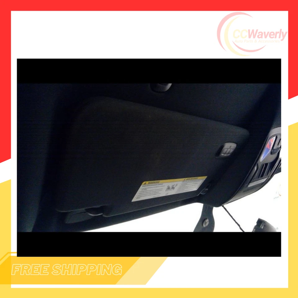 2019 2020 2021 2022 Ram 1500 Driver Left Sun Visor Illuminated Black Foto 3 de 4