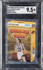 2024 PANINI CAITLIN CLARK COLL CRUNCH TIME VORTEX CAITLIN CLARK #/399 SGC 9.5