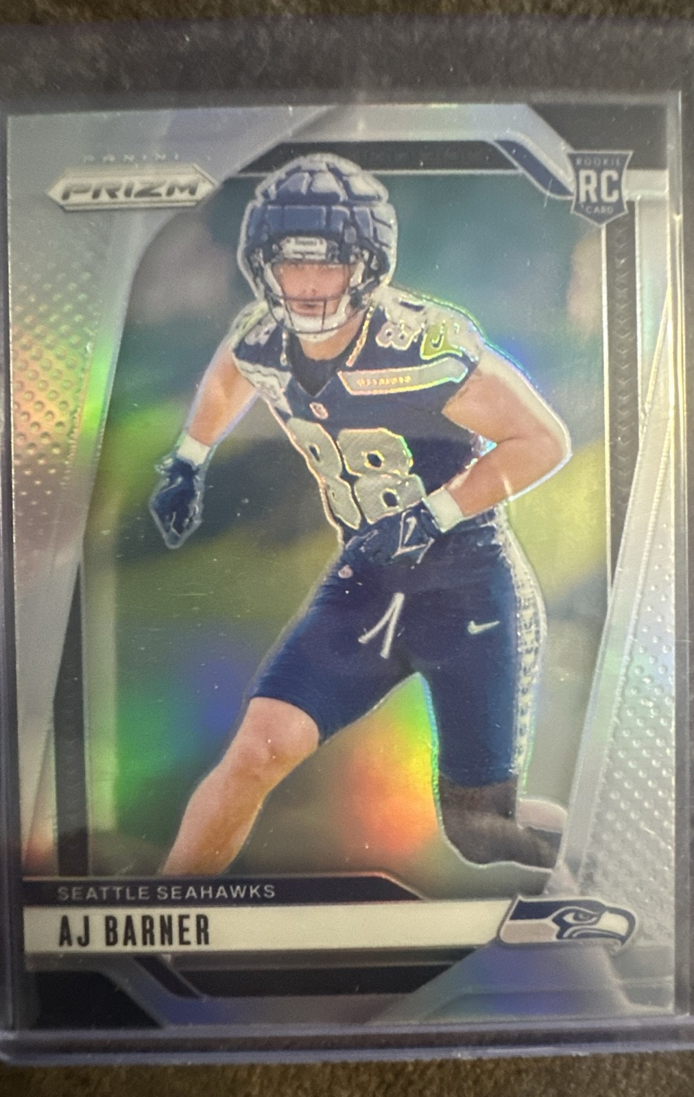 2024 Panini Prizm - Rookies AJ Barner #304 Silver Prizm (RC)