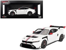 Ford Mustang GTD "Spirit of America" White with Red and Blue Stripes 1/18 Model