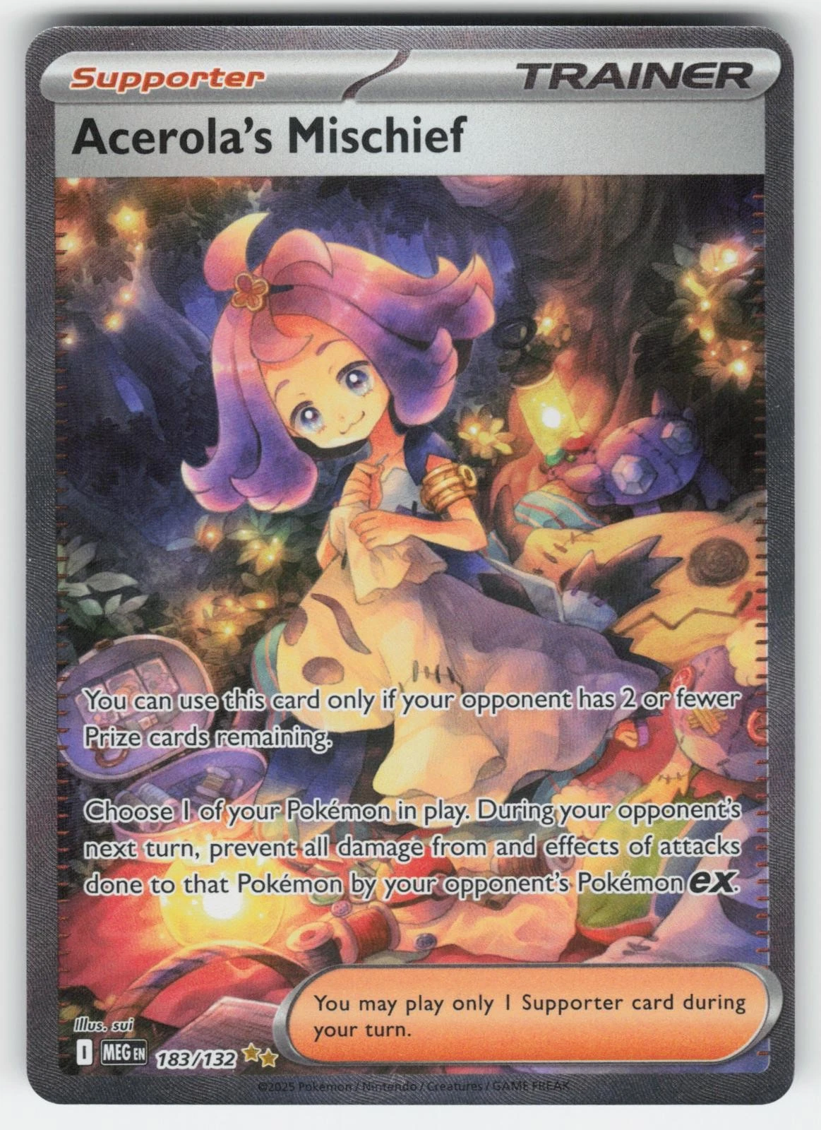 NM - Acerola's Mischief - 183/132 - Mega Evolution - SIR - Pokemon