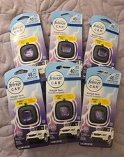 Lot Of 6 Febreze Car Air Freshener Vent Clip Midnight Storm Scent 2ml