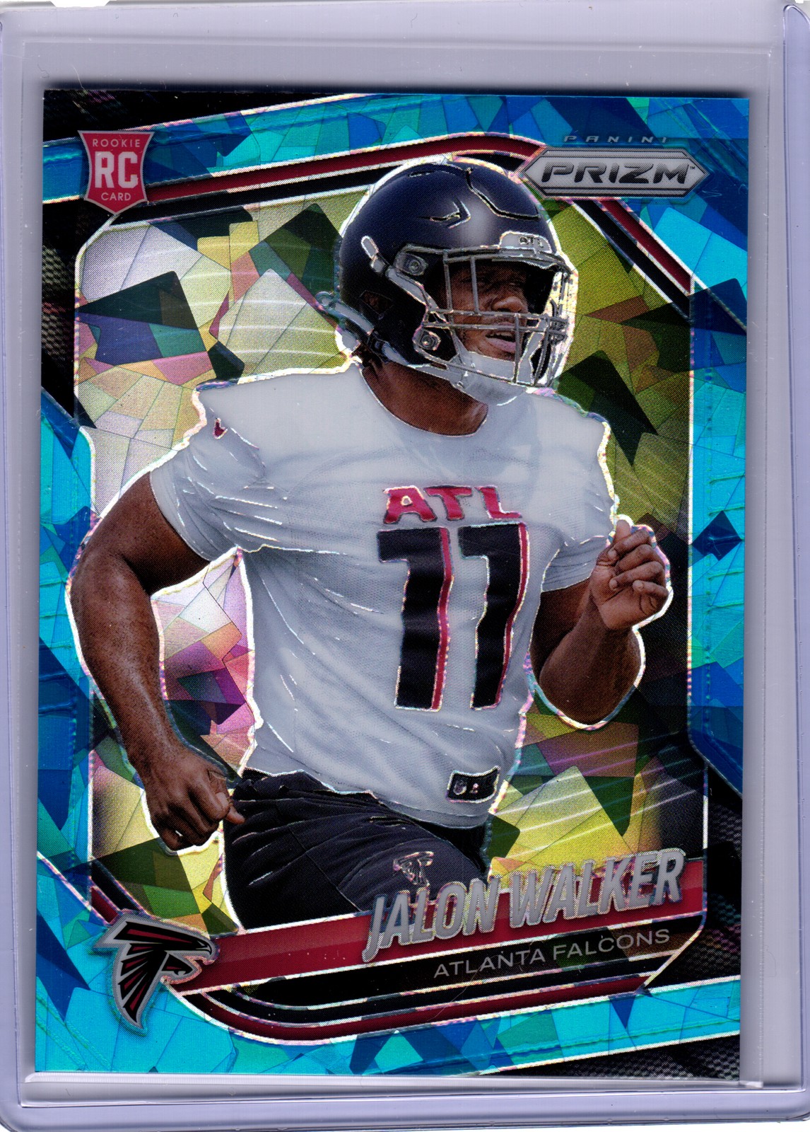 2025 Panini Prizm #398 Jalon Walker Blue Ice #/99