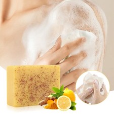 Lemon Turmeric Kojic Acid Soap Bar Turmeric Soap Bar for Dry Sensitive Skin 100g