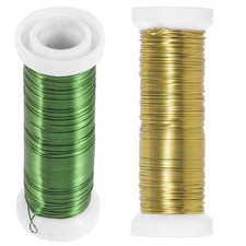 2 Rolls Filigree Crafts Baby Flower Stems Wire for Flowers Arrangements