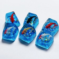 Koi Fish Artisan Resin Keycap Handmade Custom...