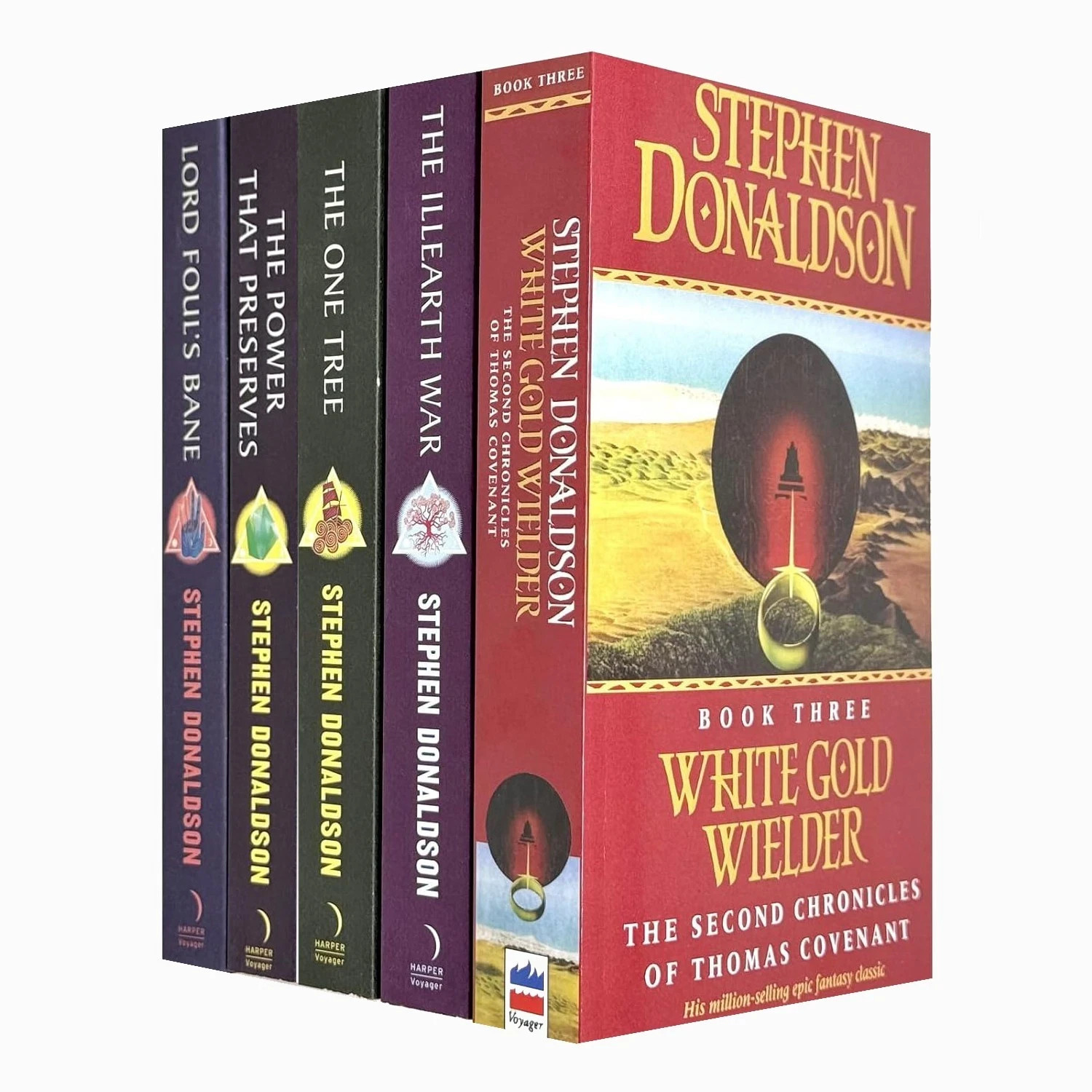 Thomas Covenant Series 5 Books Set by Stephen Donaldson White Gold Wielder - Image 3