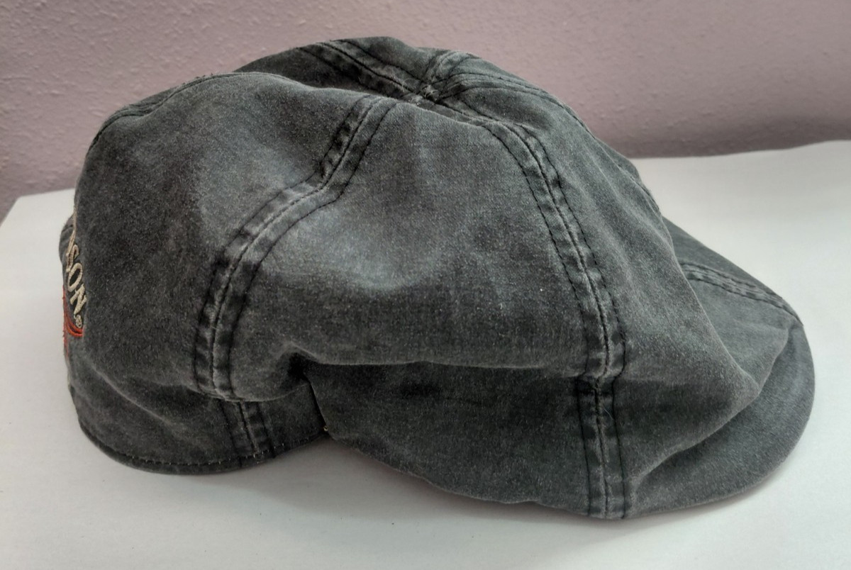 Harley Davidson Genuine Motorclothes XL Flat Cap Hat Dark Gray