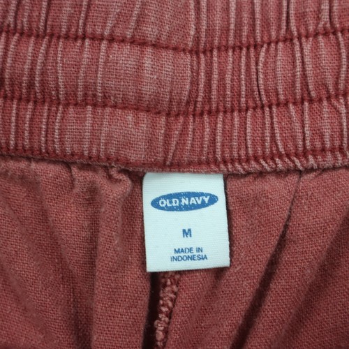 Old Navy 4" Shorts Damen Medium Leinenmischung elastischer Bund Taschen Kordelzug - Bild 2 von 9
