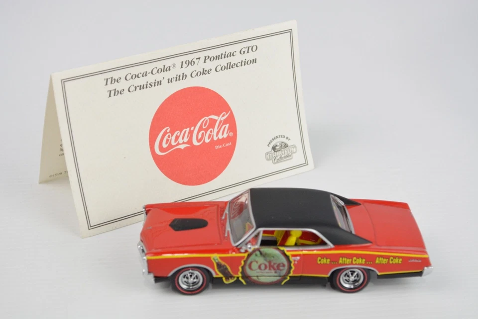 Coca Cola Pontiac GTO 1967 Die Cast Car Matchbox with COA - Image 2 of 4