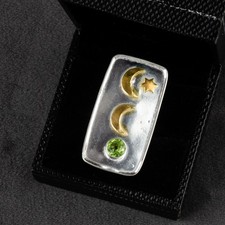 New Year Sale 925 Sterling Silver Genuine Peridot August Birth Band Ring Jewelry