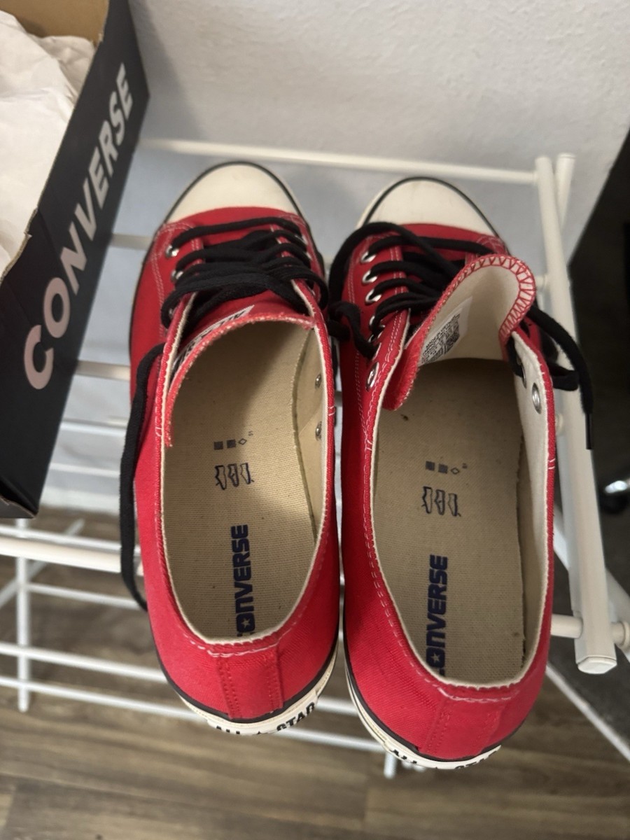 Converse Men Throwback Low Size 12 Men Red With Box And Big Laces Used View 6