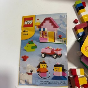 Lego Pink Brick Box 5585 Set w/ extra Blocks Building Set Creator EC MegaBloks