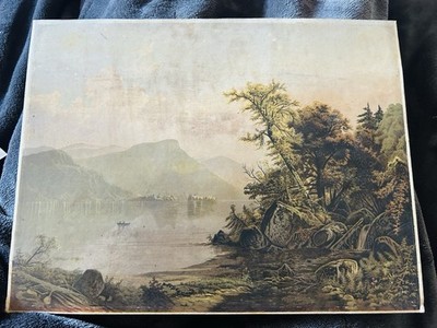 1867-1899 Chromolithograph Of  Lake George  Published By W.L. Greene