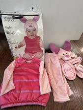 Spirit Halloween Winnie the Pooh Baby Piglet Costume Infant Size 0-6 Months