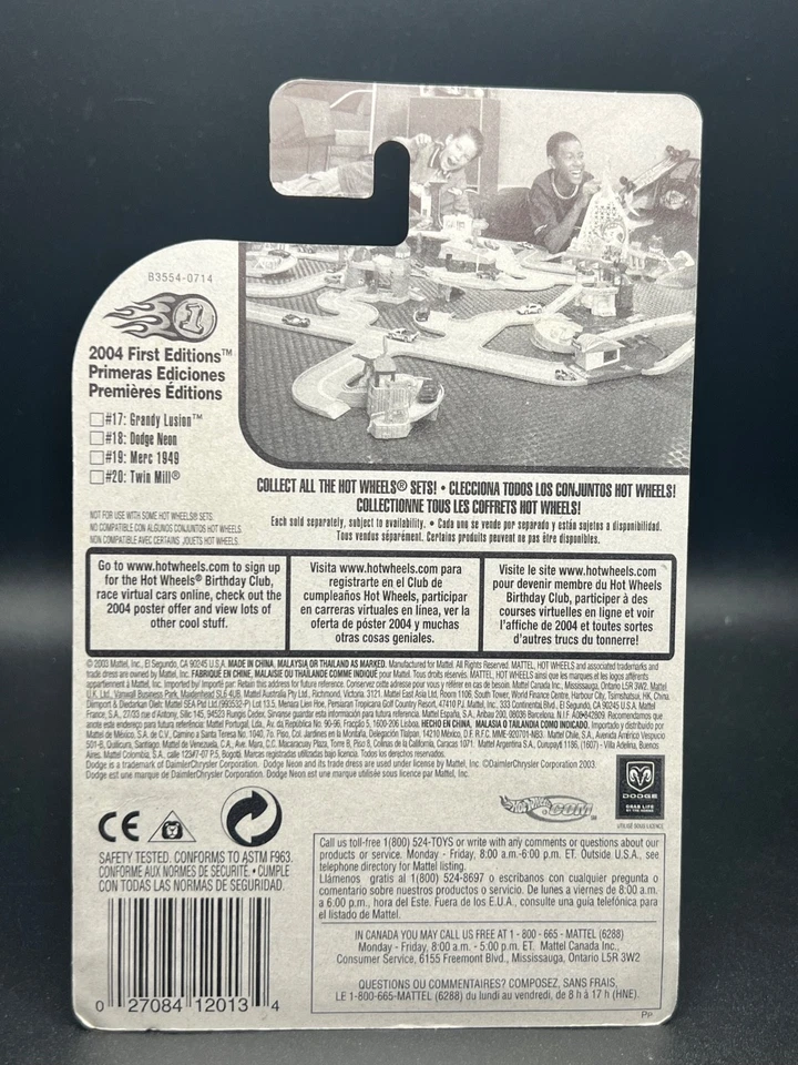 Hot Wheels Hardnoze Dodge Neon Mopar White 2004 First Editions 18/100 - Image 4 of 4