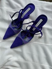 Christian Lacroix Paris Women’s Shoes, Purple Heels. 