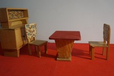 Meubles Maison De Poupée Frade - Bois Vintage Original 70s/80s - Italie