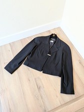 Giacca CHANEL Vintage Primavera 1999 Minimalista Nera CC FR40