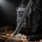 EDC Folding Knife - Ball Bearing Flip Open 3.54" Tanto Blade Aluminum Handle — photo 1