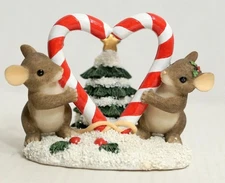 NIB Fitz and Floyd Charming Tails "HOLIDAY SWEETIES" Figurine 98/271