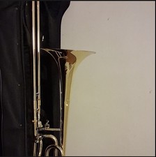 Gold Brass Tenor Trombone with F Attachment, Case  Mouthpiece