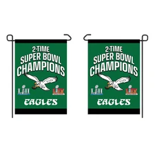 Philadelphia Eagles garden flag, 2 times superbowl champions, double side flag
