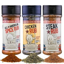 Pork Barrel BBQ Seasoning Rub Variety Pack Gifts for 3 Piece Assortment