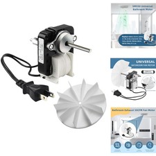 Universal Bathroom Exhaust Fan Motor Replacement 120V 50CFM 3000 RPM Copper