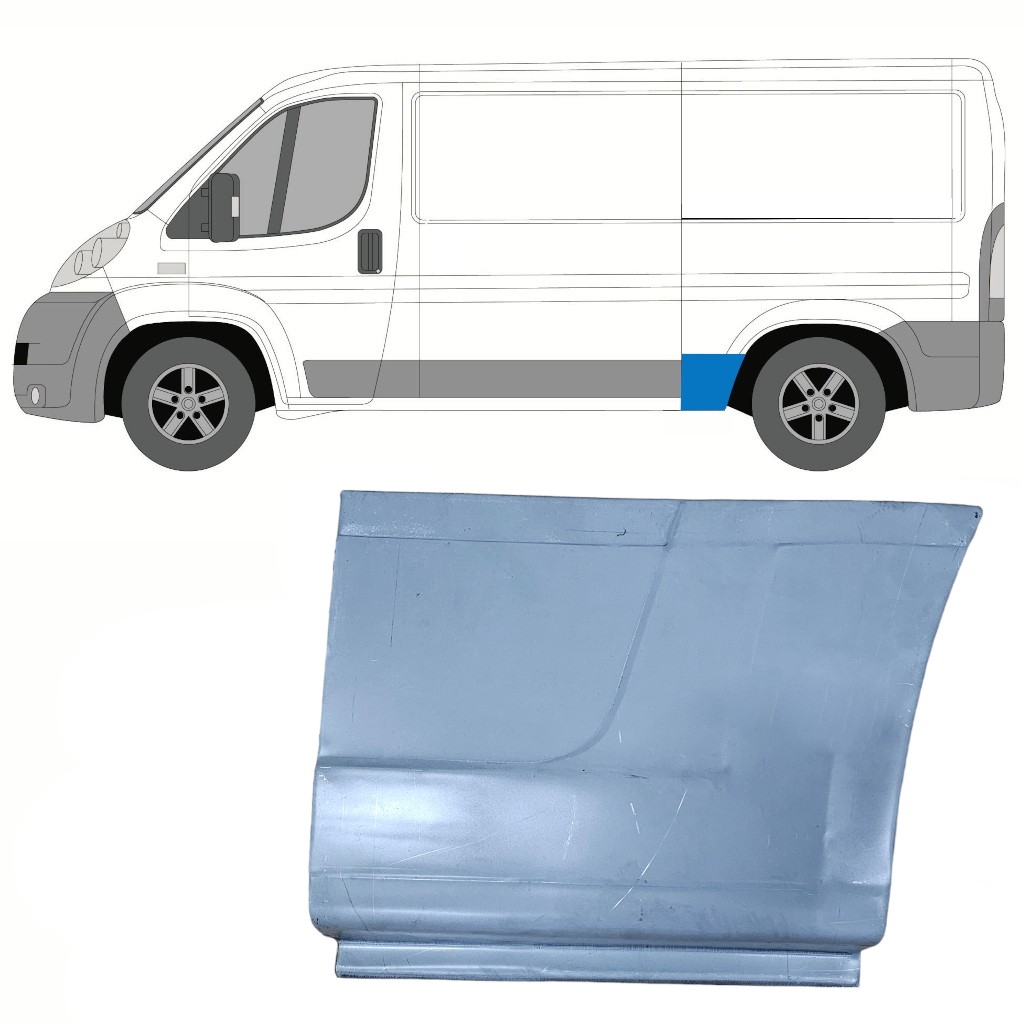 Rear wing repair panel for Peugeot Boxer 2006-2014 / Left
