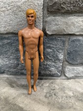 Mattel Ken Doll Barbie Brown Hair Blue Eyes 1968 Vintage Hong Kong
