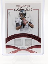 2025 Panini Flawless Michael Vick Ruby Game Used Memorabilia Patch /20 #GUM-MVK
