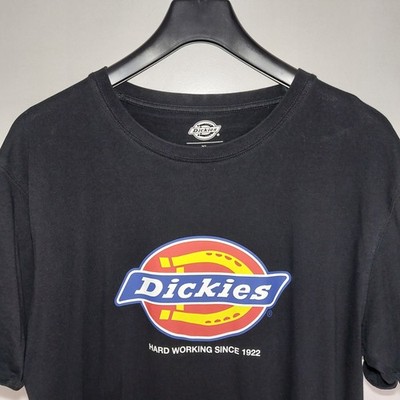 Dickies Logo T-Shirt Schwarz XL Workwear Vintage Top Zustand