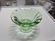 Fostoria Fairfax Salt Cellar Dish Rare! Made In 1887 Green Depression Glass