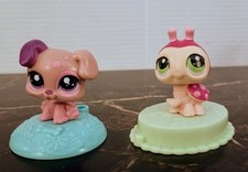 2011 MCDONALDS HAPPY MEAL TOY LPS LITTLEST PET SHOP BOBBLEHEAD FIGURE Lot Of 2