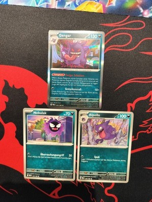 Pokemon gengar Common Holo 048/049/050/088 Optimale Ordnung Nebulak Alpollo 