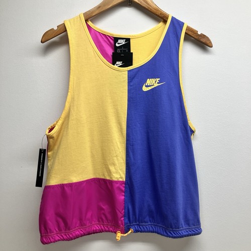 Nike Sportswear Icon Clash Color Block Women's Tank Top Size S