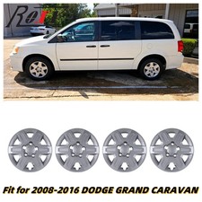Set Of 4 16 Hubcaps For 2008-2016 Dodge Grand Caravan Wheel Rim Covers Snap On Set Of 4 16 Hubcaps For 2008-2016 Dodge Grand Caravan Wheel Rim Covers Snap On
