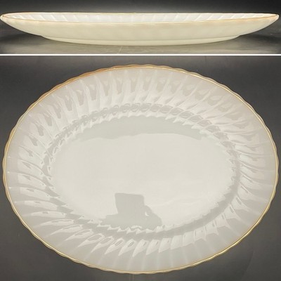 Anchor Hocking Golden Shell Dinnerware Oval Serving Platter 1965-76 USA 15''x11''