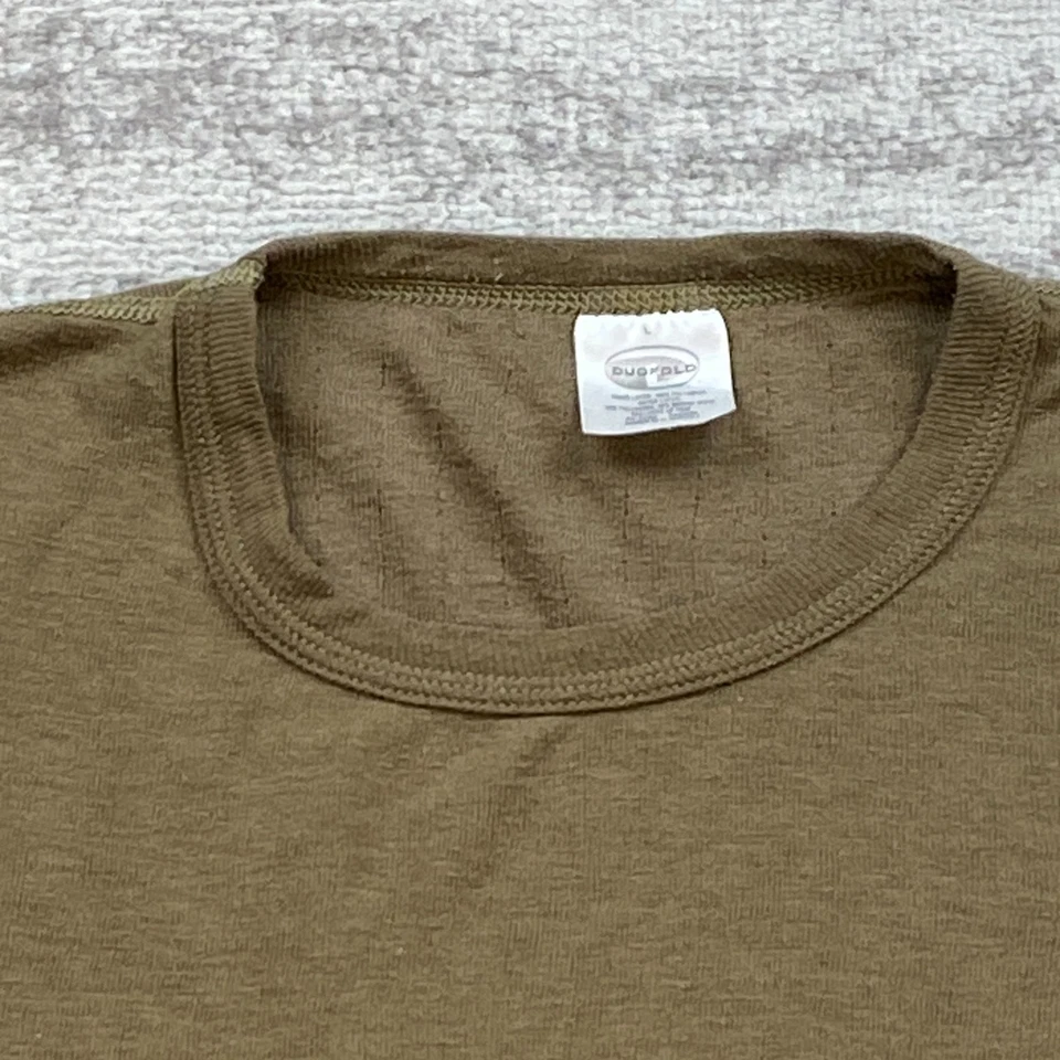 Camisa Doble Plegable Grande Marrón Lana Dos Capas Preppy Base Caminata Merino Aire Libre Trekking Foto 3 de 4