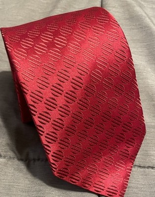 Thomas Nash Mens  Silk Red Necktie Pre-owned