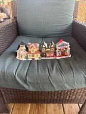 Cobblestone Corners Miniature plastic  House & Church & Bakery & Post Office