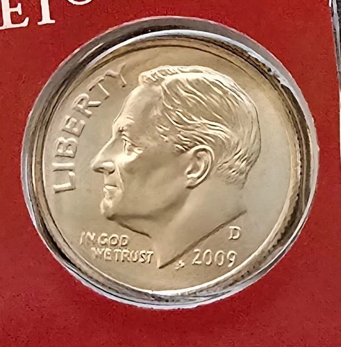 2009-D Roosevelt Uncirculated Dime in Original Mint Cello Q48