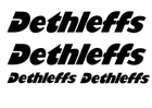Dethleffs Motorhome Caravan 4x Decal Camper Sticker Vinyl Outdoor UV Resistant
